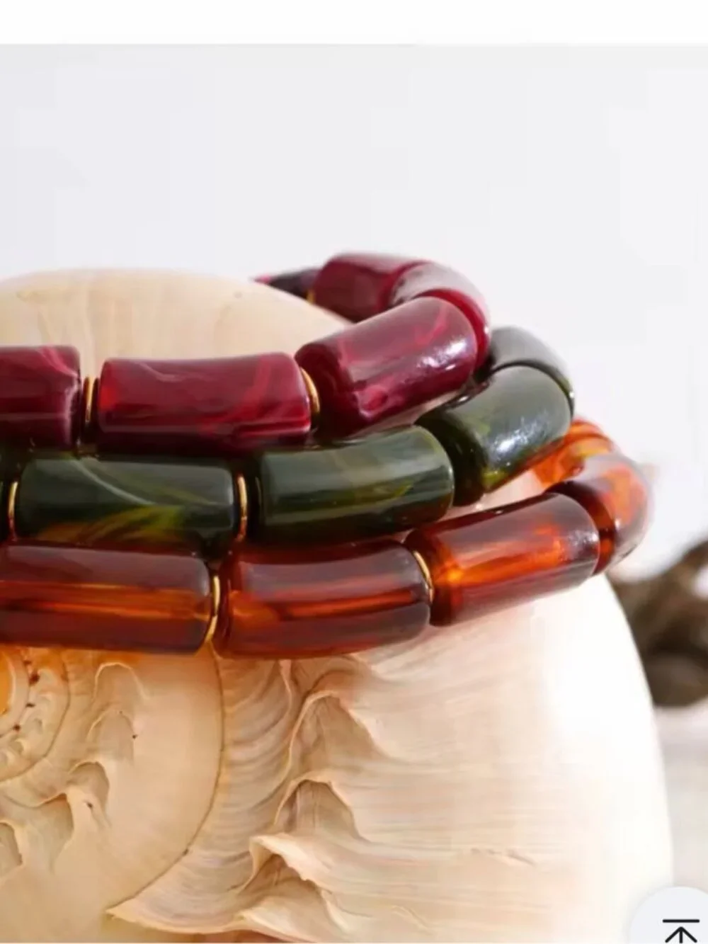 Maroon and Wine Beaded Necklace with Gold Accents